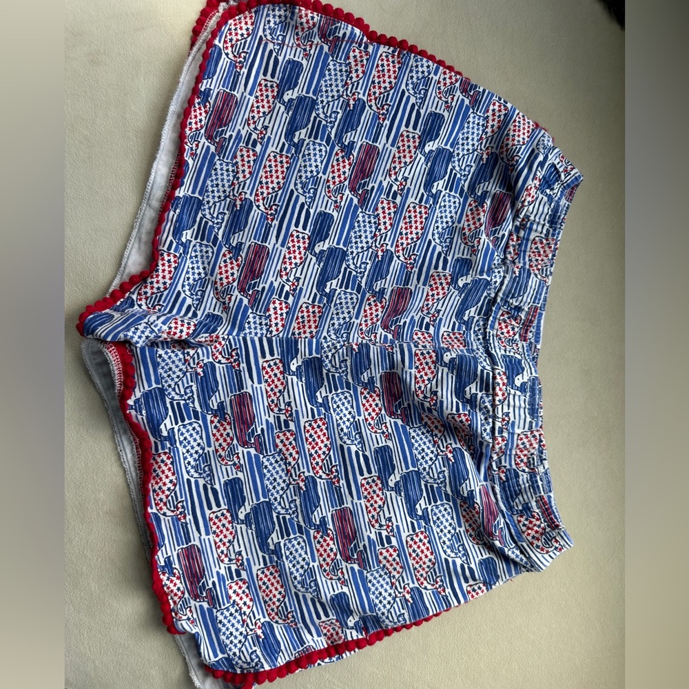 Vineyard Vines Girls red/white/blue shorts